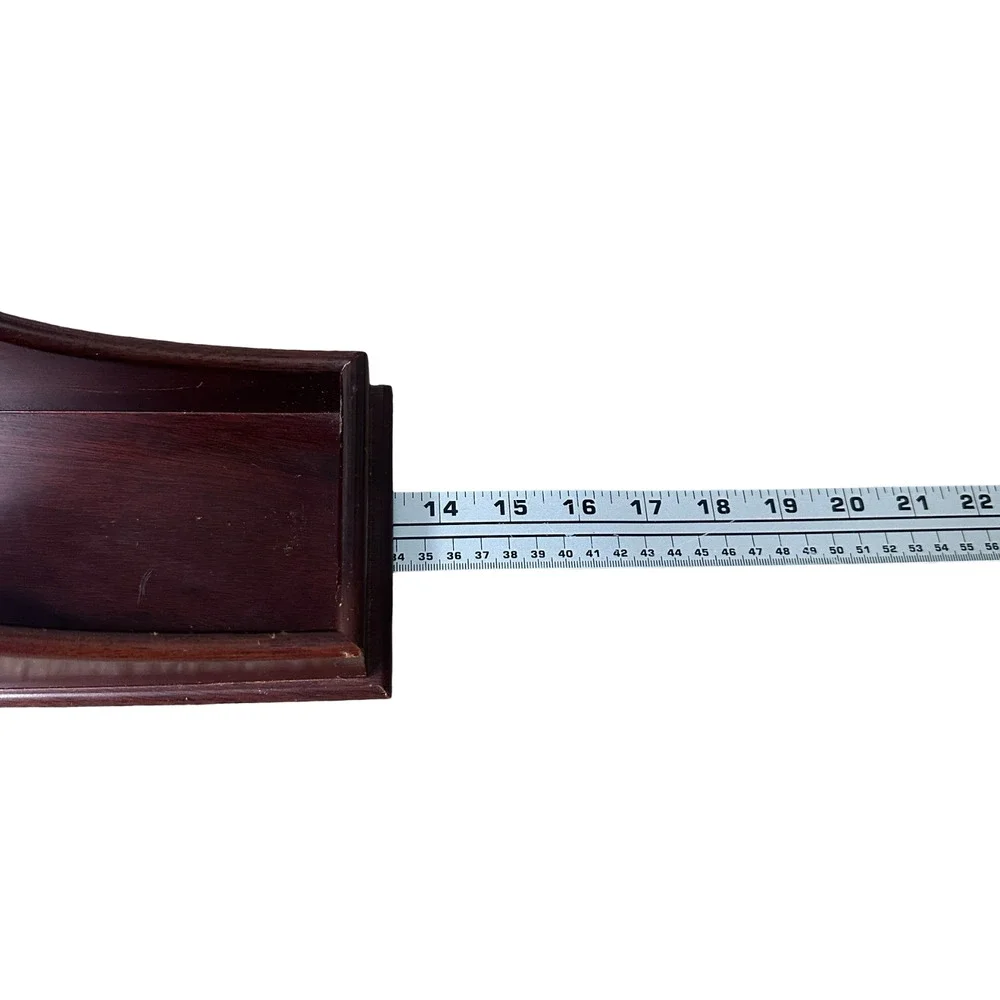 Vintage Williamsburg Restoration C4W Wine Bottle Server Brown Mahogany Wood‎